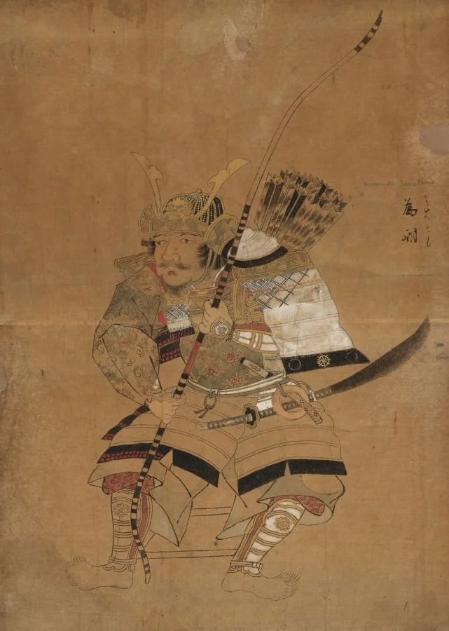 Sketch Model for Portraits of Minamoto Tametomo, by Unknown, unspecified, 1742
