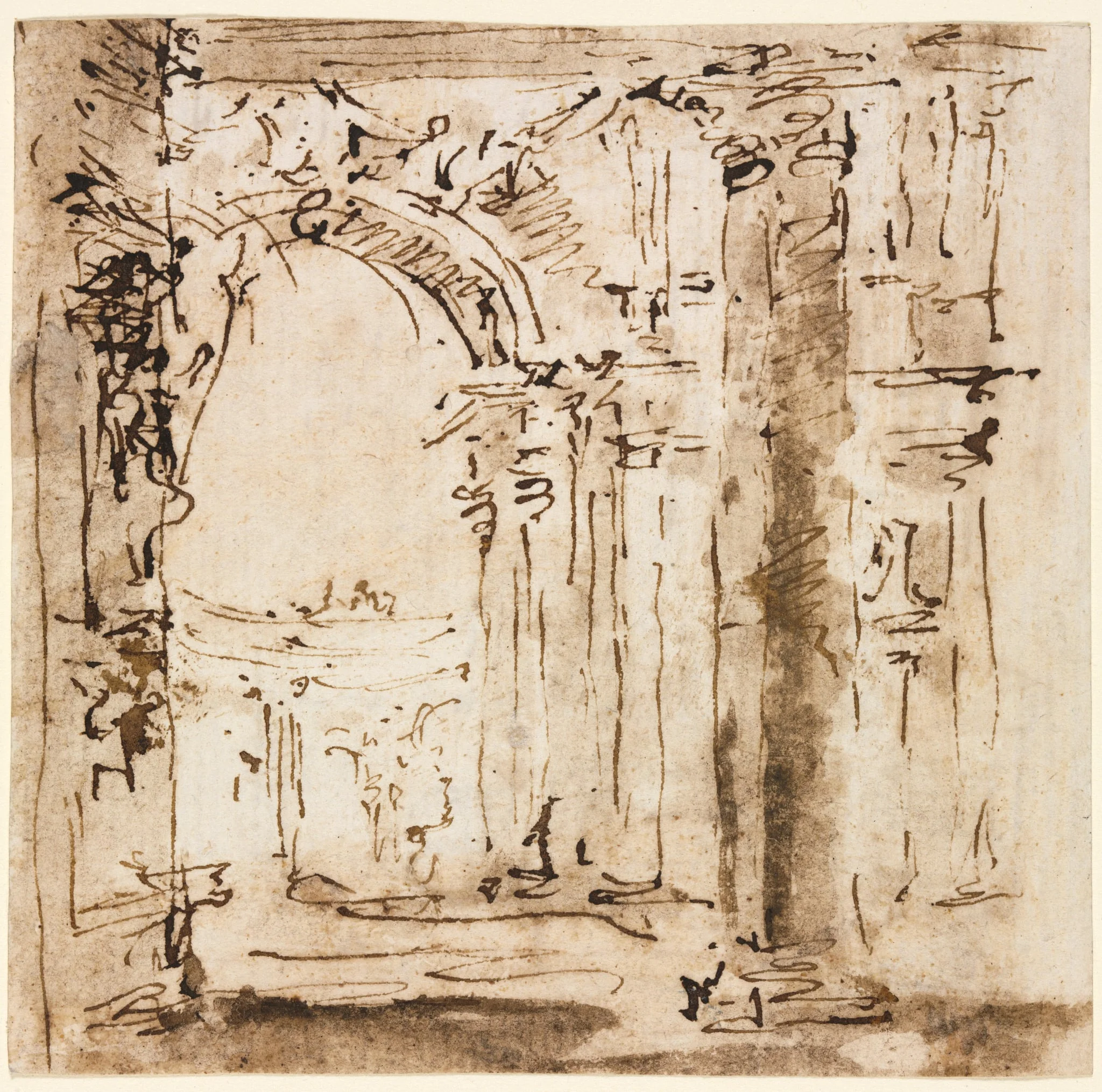 Sketch of the Labyrinth of the Villa Pisani, by Francesco Guardi, 1776