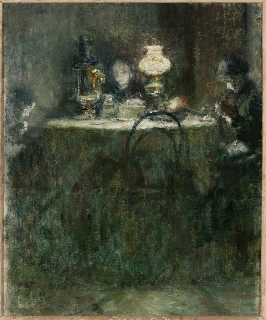 By the lamp