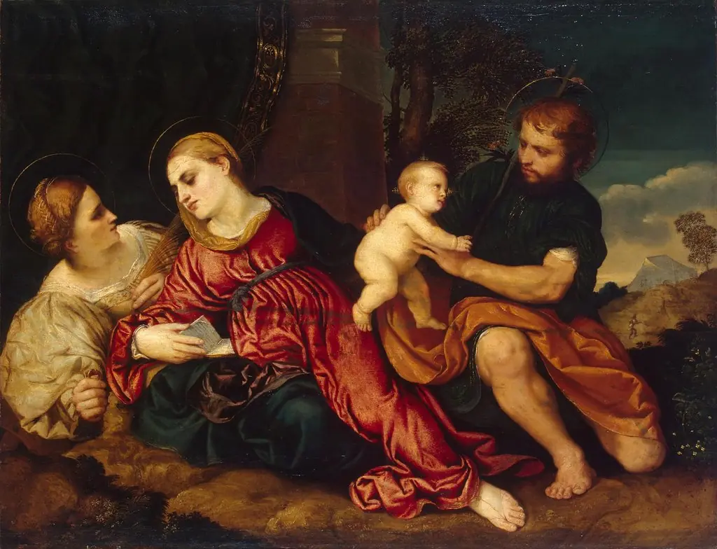 Holy Family with St Catherine