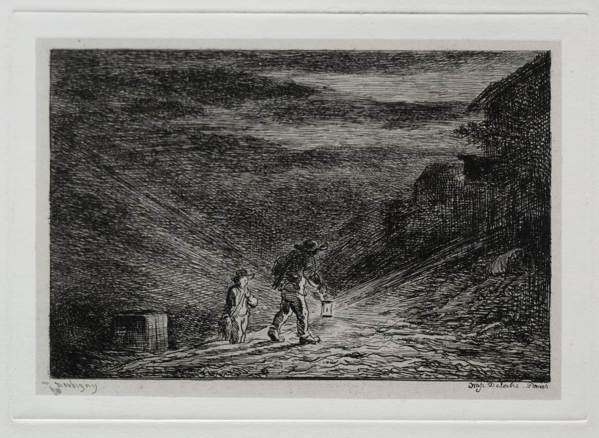 The Boat Trip:  The Search for an Inn, by Charles François Daubigny, 1861
