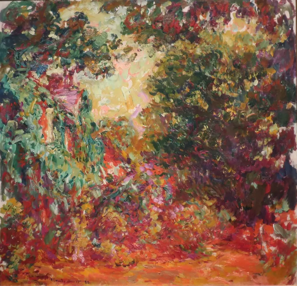 The artist's house seen from the rose garden