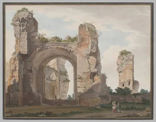 A View of the Ruins of the Baths of Caracalla