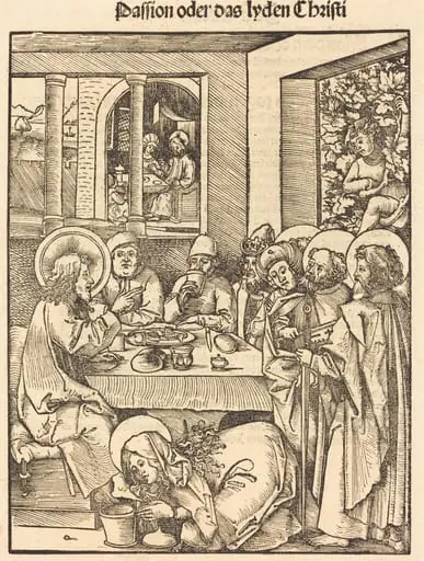 Mary Magdalen Washing Feet of Christ