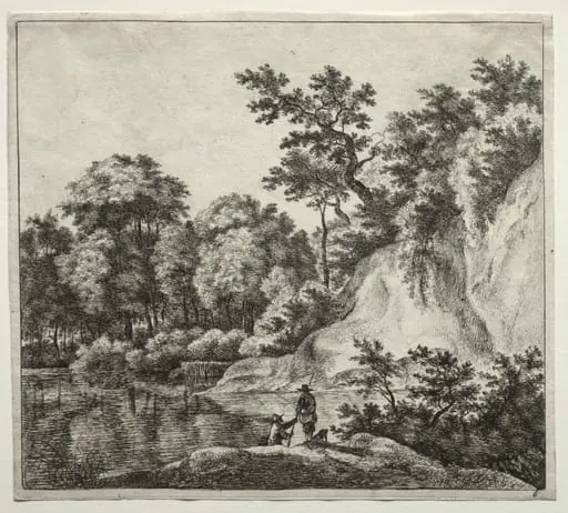The Rock Bathed by the River