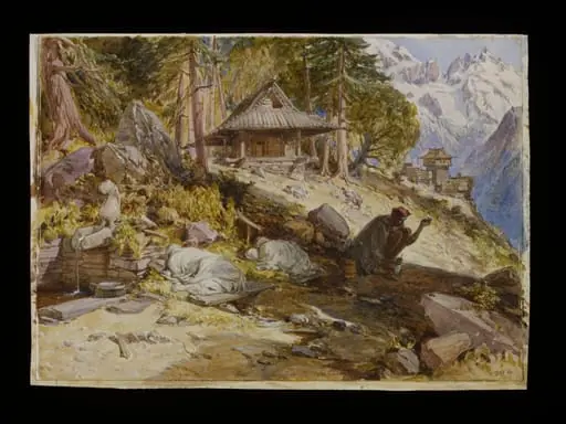 Children sleeping in the Himalayas