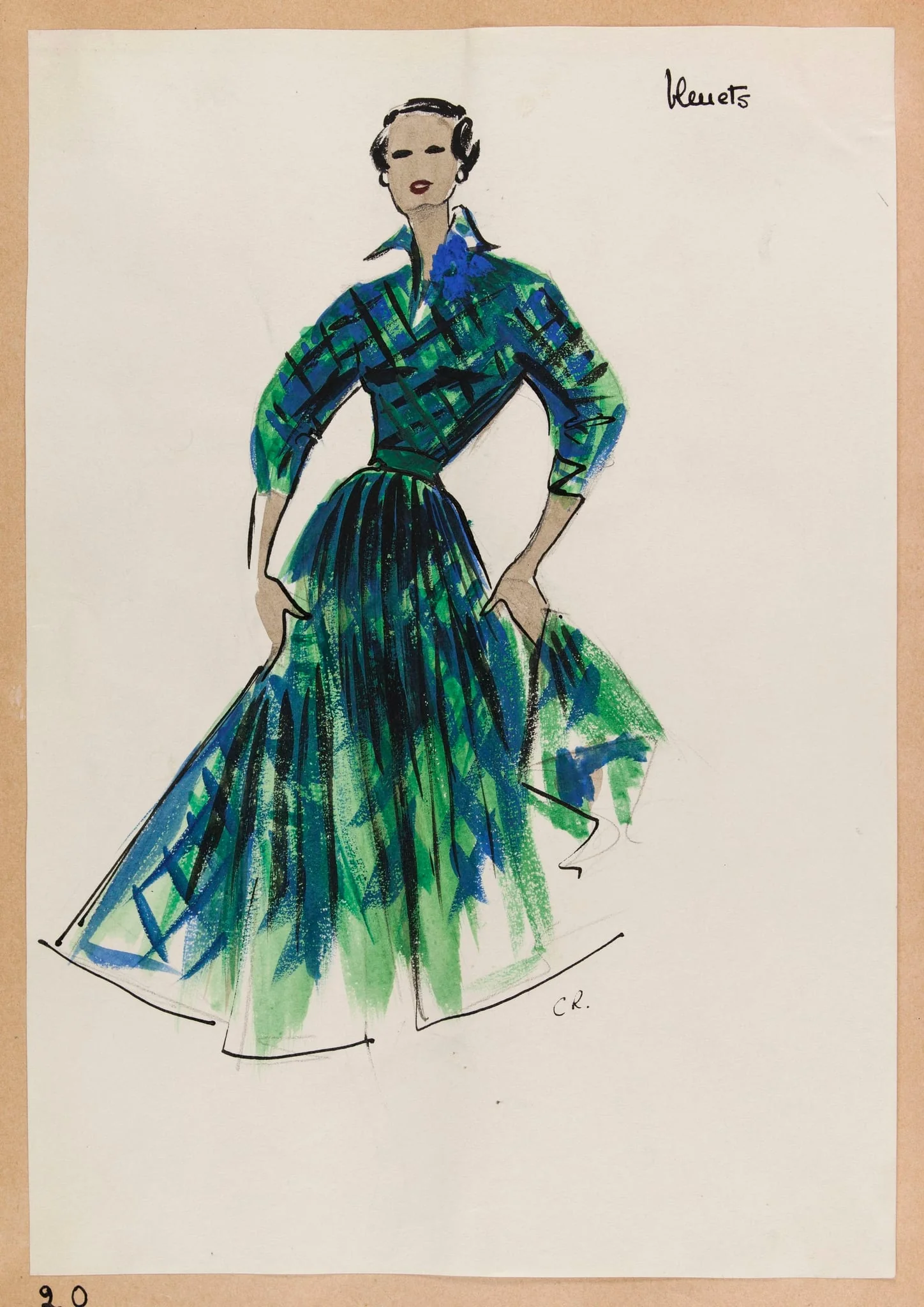 Bleuets, by Carven, 1951
