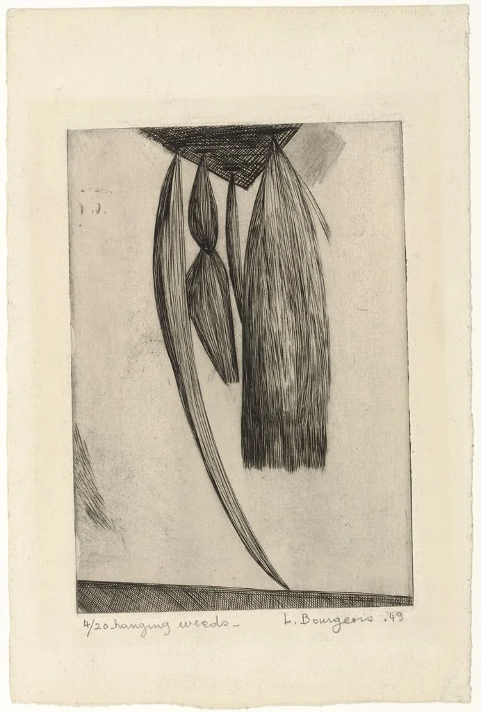 Untitled, by Louise Bourgeois, ink, 1949