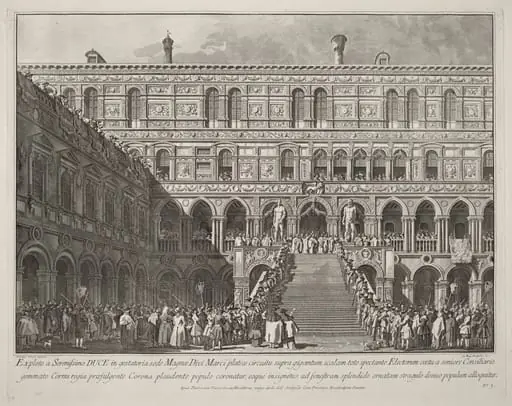 The Doge Crowned on the Scala dei Giganti of the Ducal Palace