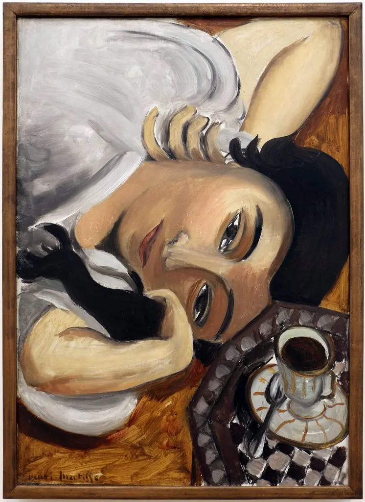 Lorette with Cup of Coffee