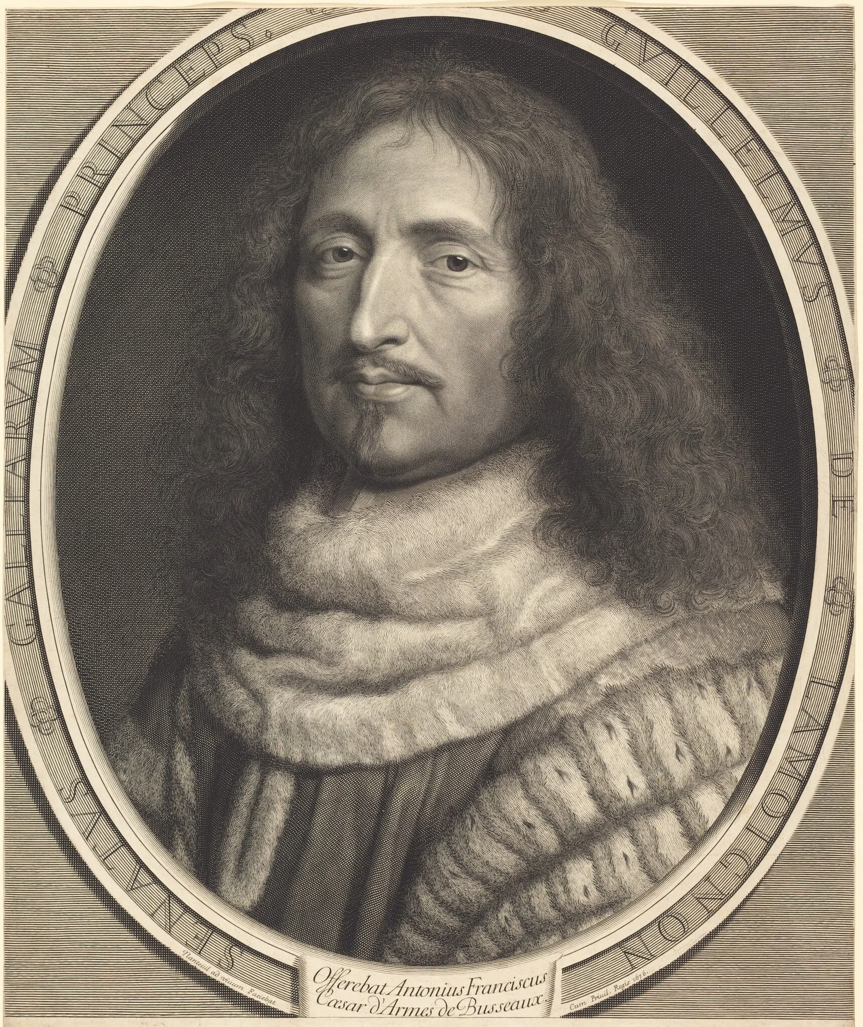Guillaume de Lamoignon, by Robert Nanteuil, ink, 1676