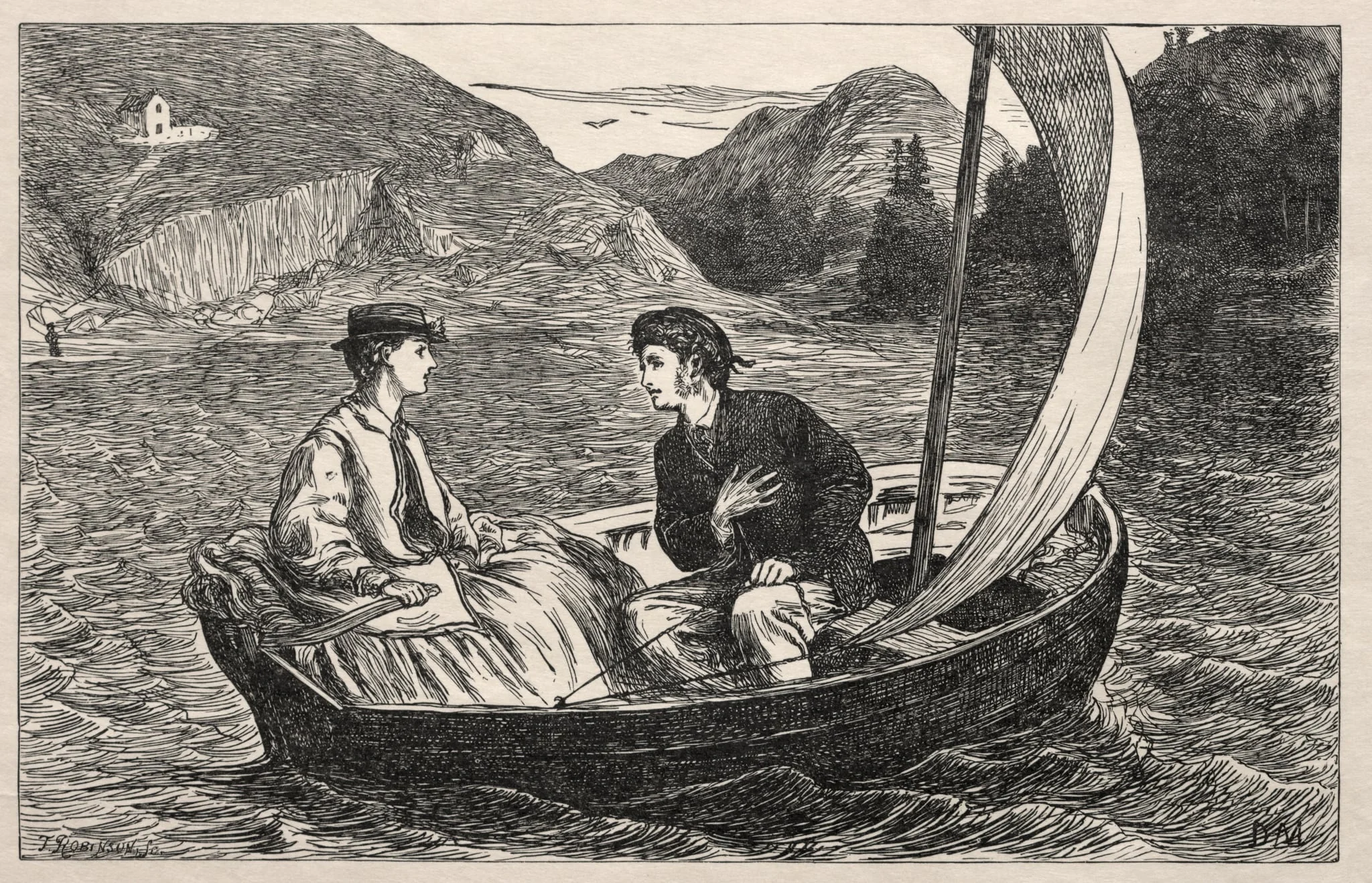 Try for a Tutorship - A Critical Moment, by George Louis Palmella Busson Du Maurier, 1865