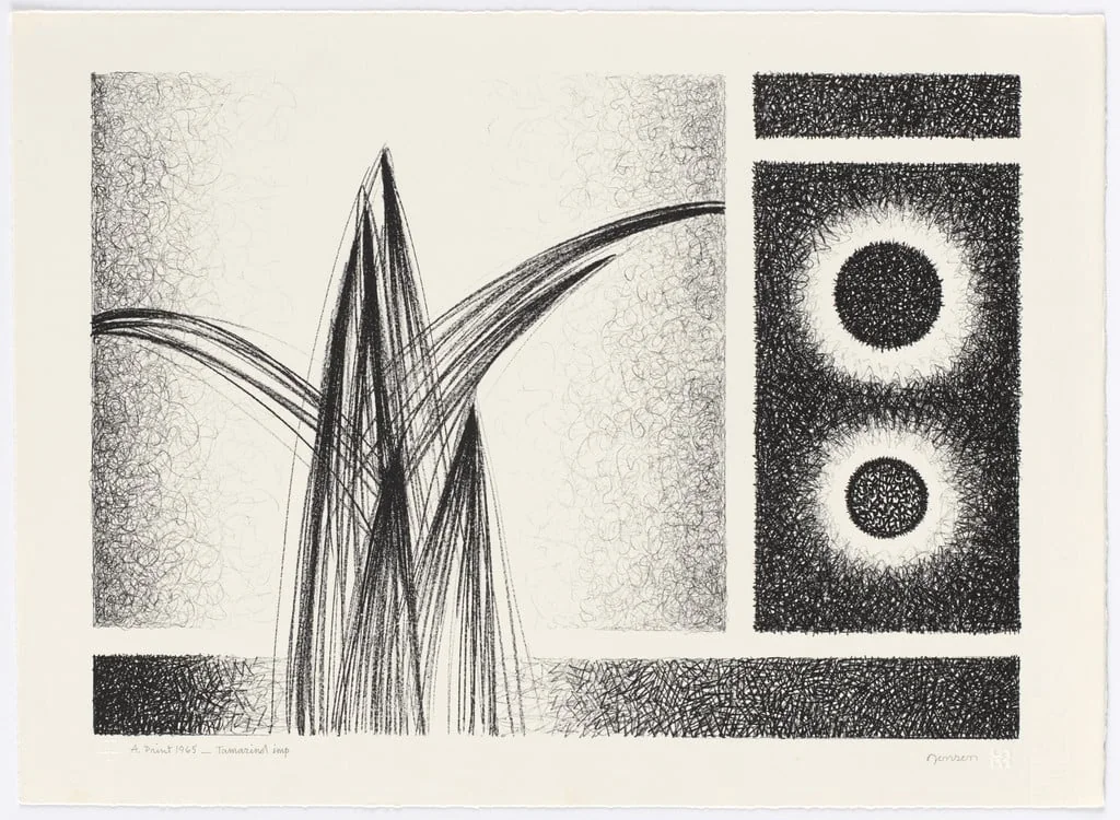 Untitled, by Raymond Jonson, ink, 1965