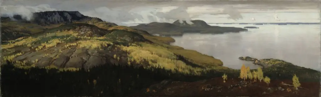 Autumn Landscape of Lake Pielisjärvi