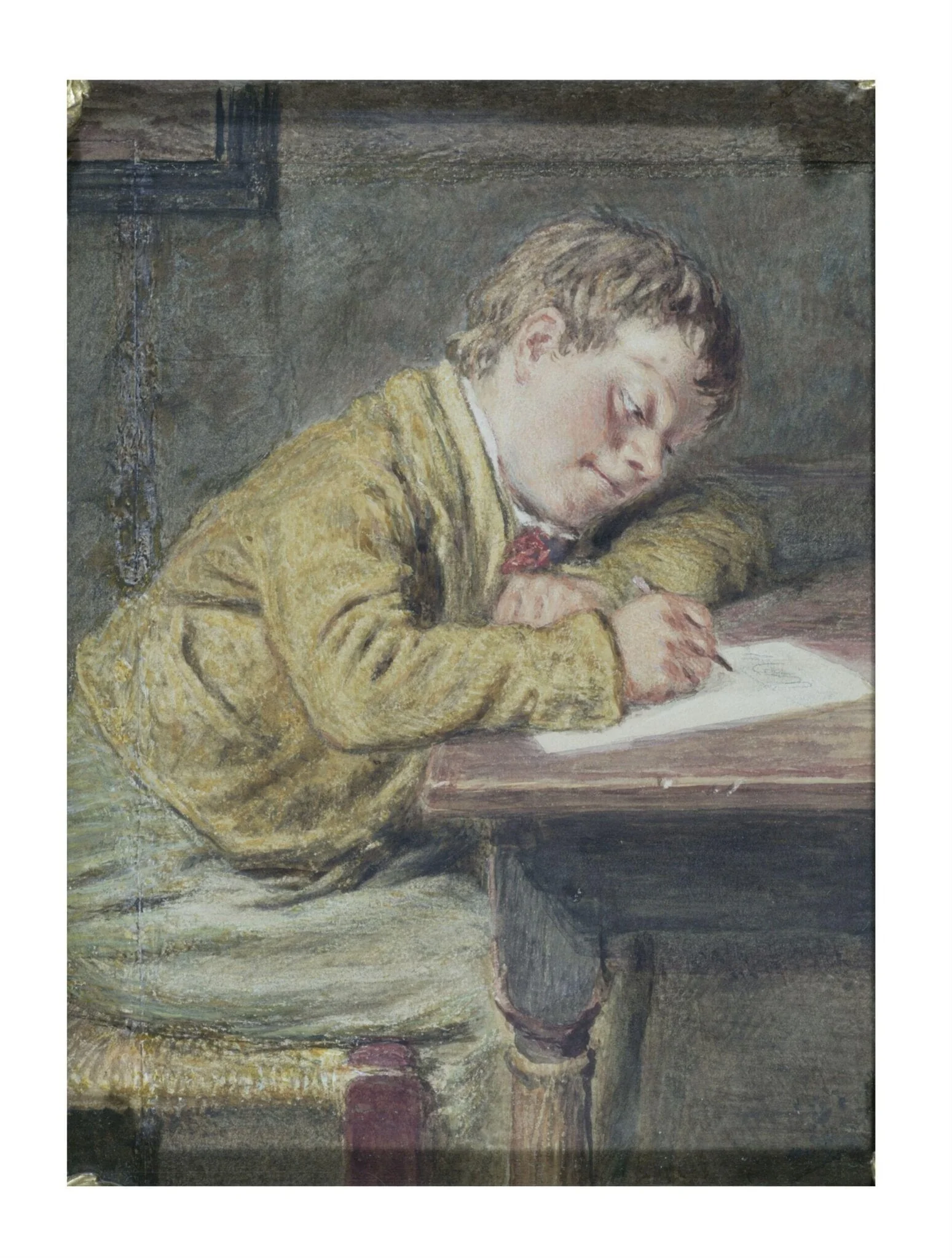 The Valentine, by William Henry Hunt, watercolor, 1838