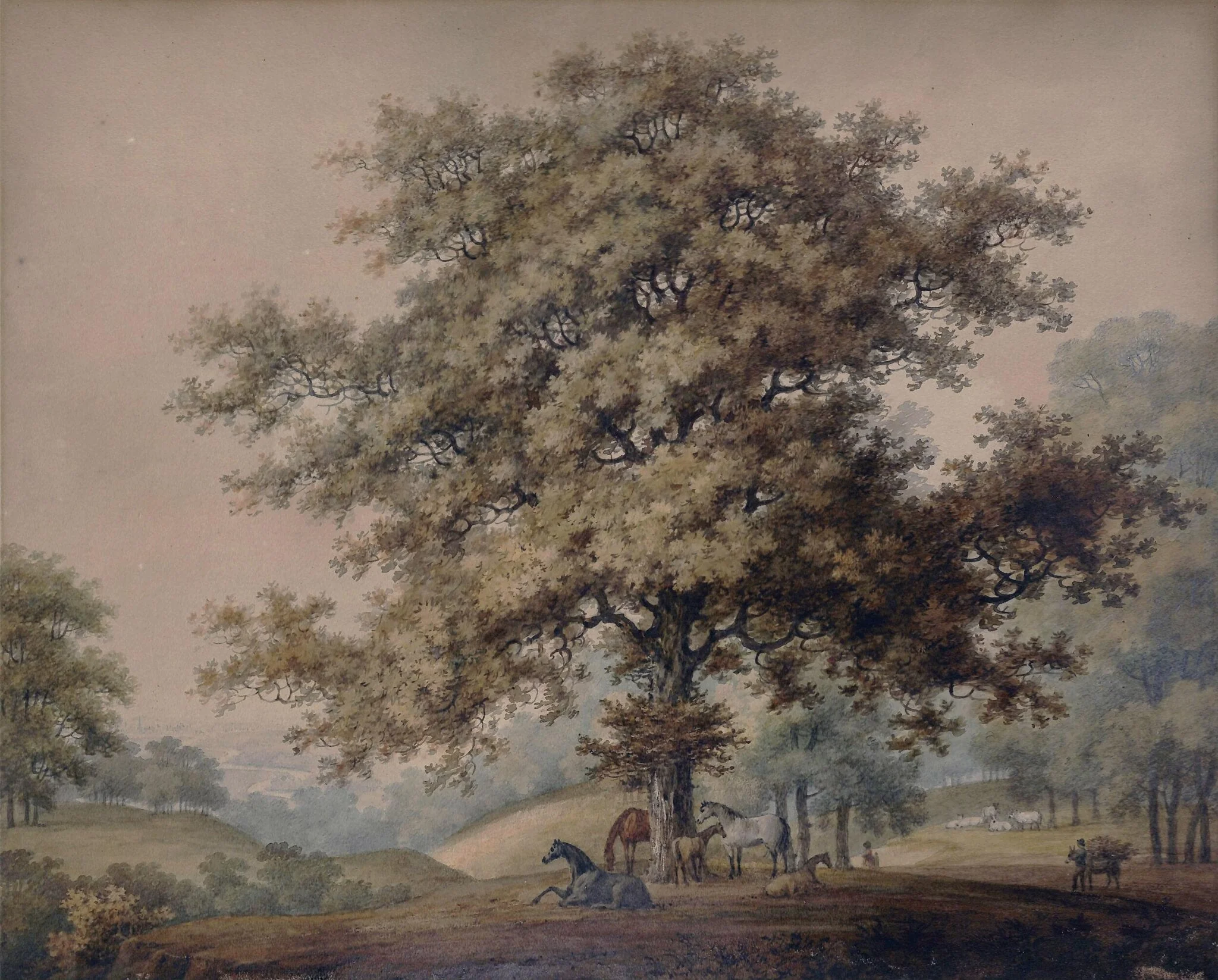 Landscape with Horses