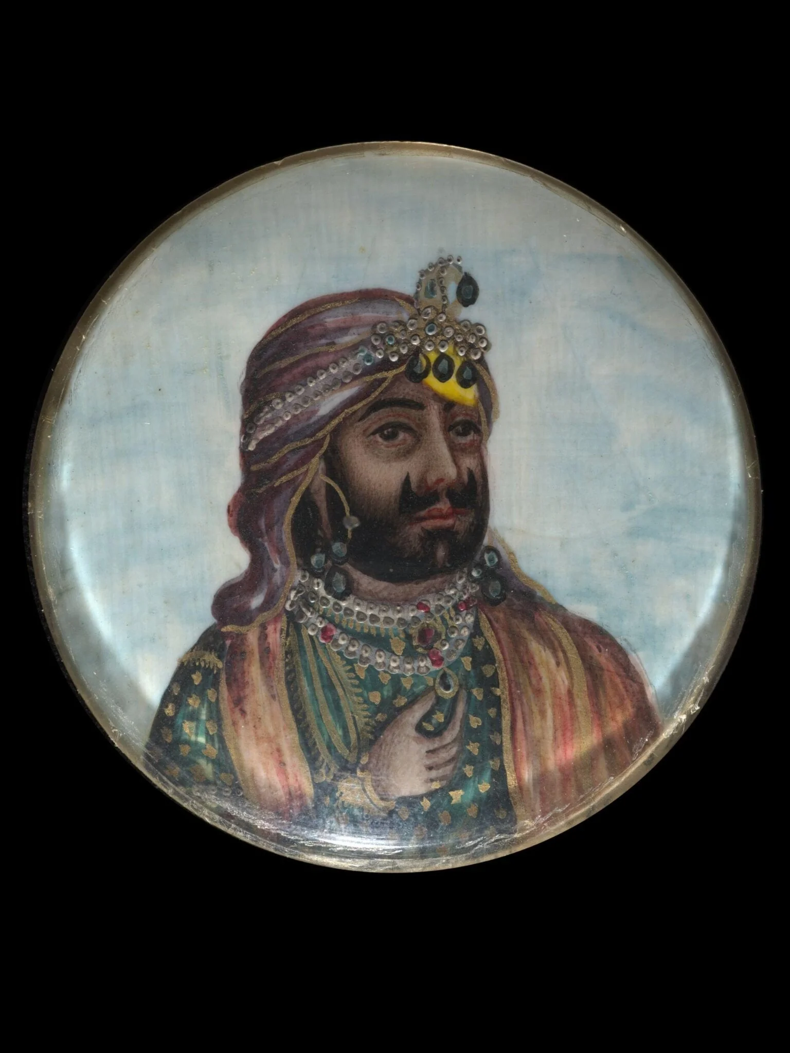 Maharaja Sher Singh, by Unknown, paint, 1850