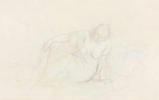 Reclining Woman Leaning on Her Arm (verso)