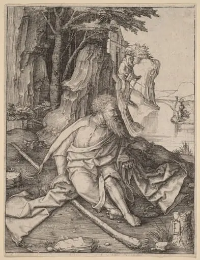 Saint Christopher at the Border of a River