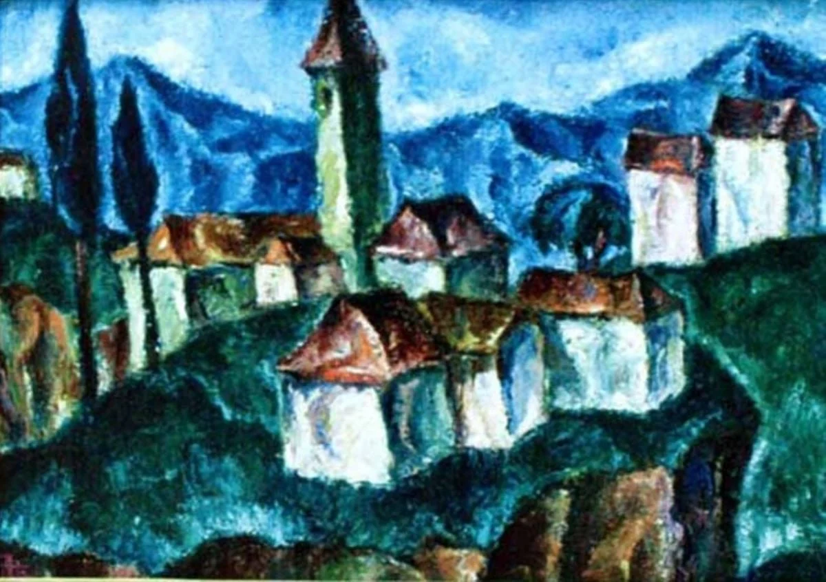 Peisaj la Settignano (Florența), by Corneliu Michăilescu, unspecified, 1920
