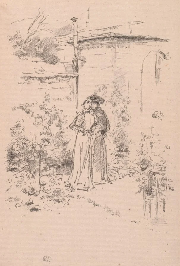 Confidence in the Garden, by James McNeill Whistler, 1894