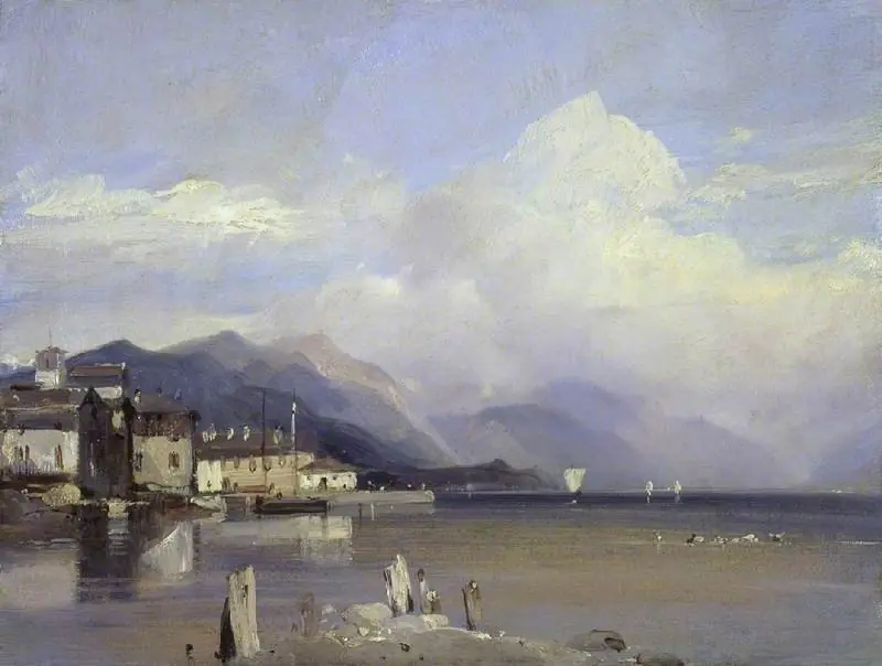 Boccadasse, Genoa with Monte Fasce in the background
