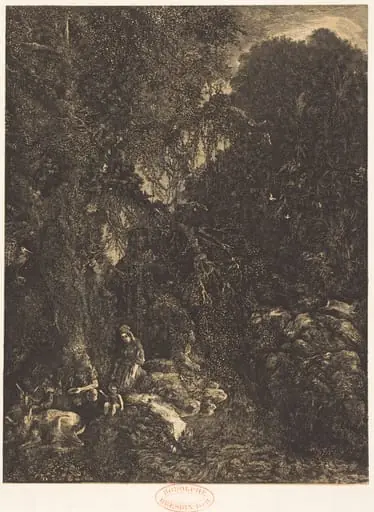 The Holy Family with the Does