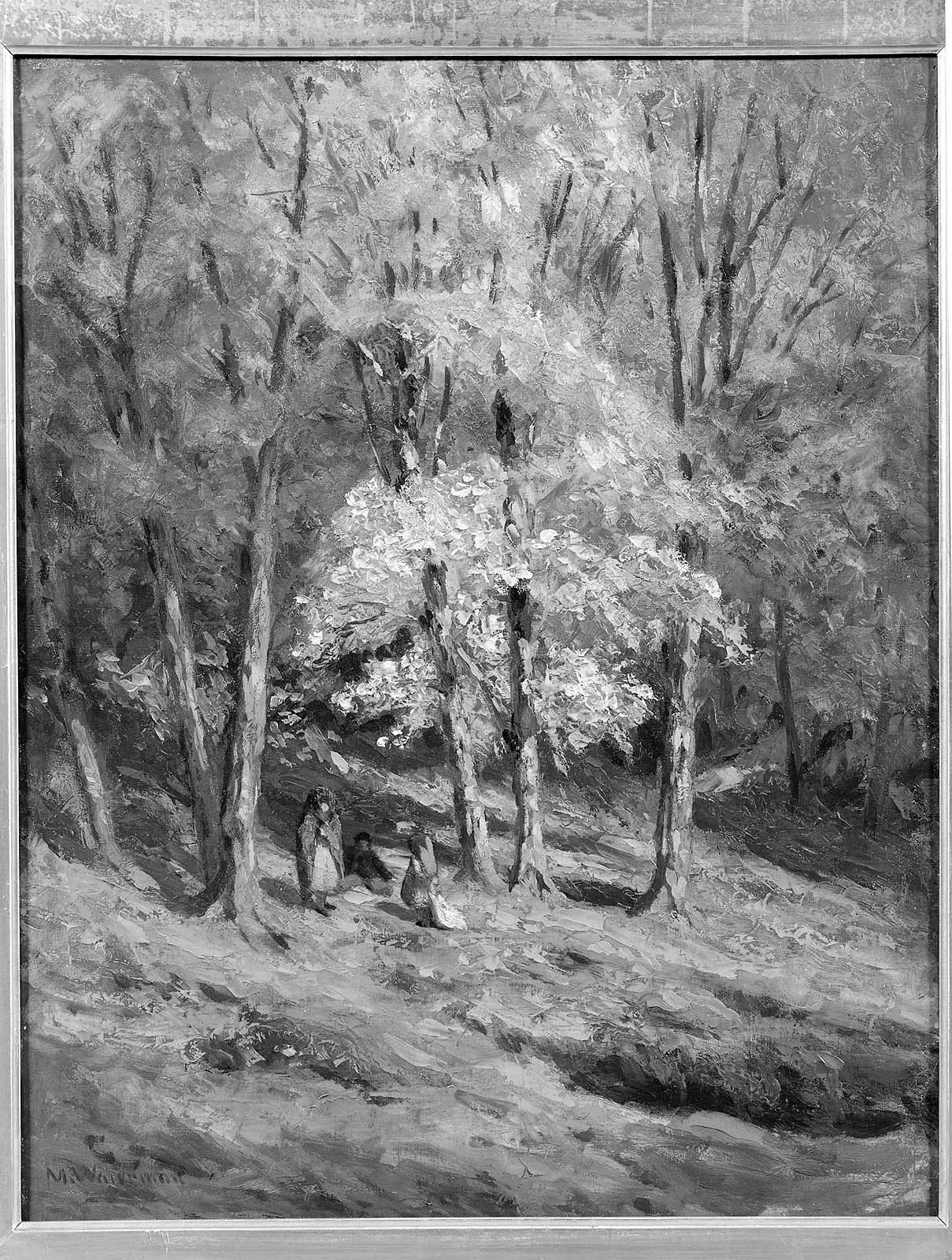 Hillside in Autumn, by Marcus Waterman, oil, 1884