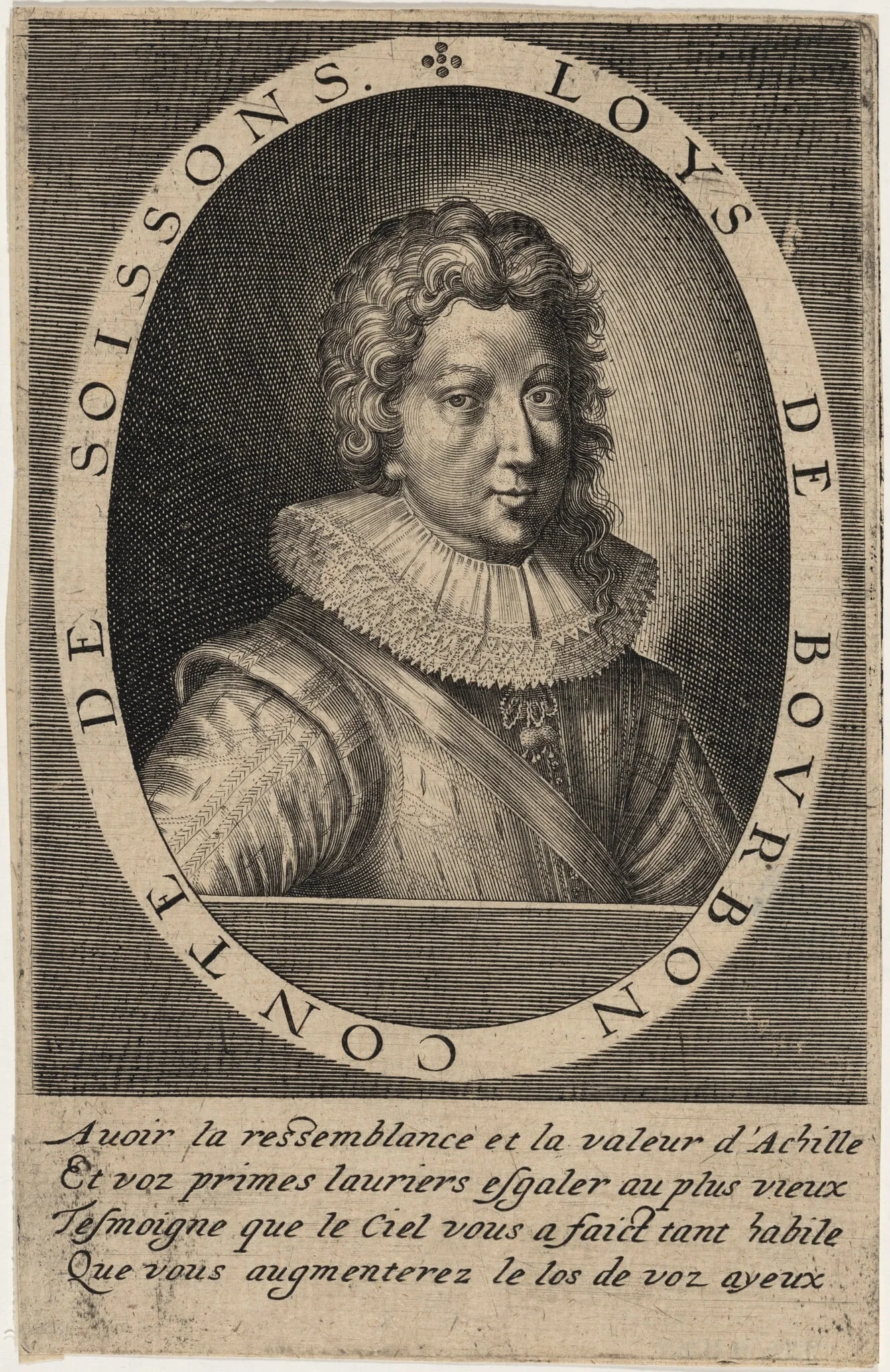 Louis de Bourbon, Conte de Soissons, by Unknown 19th Century, ink, 1624