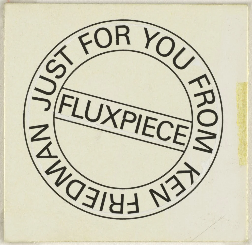 Untitled, by Ken Friedman George Maciunas, graphite, 1967