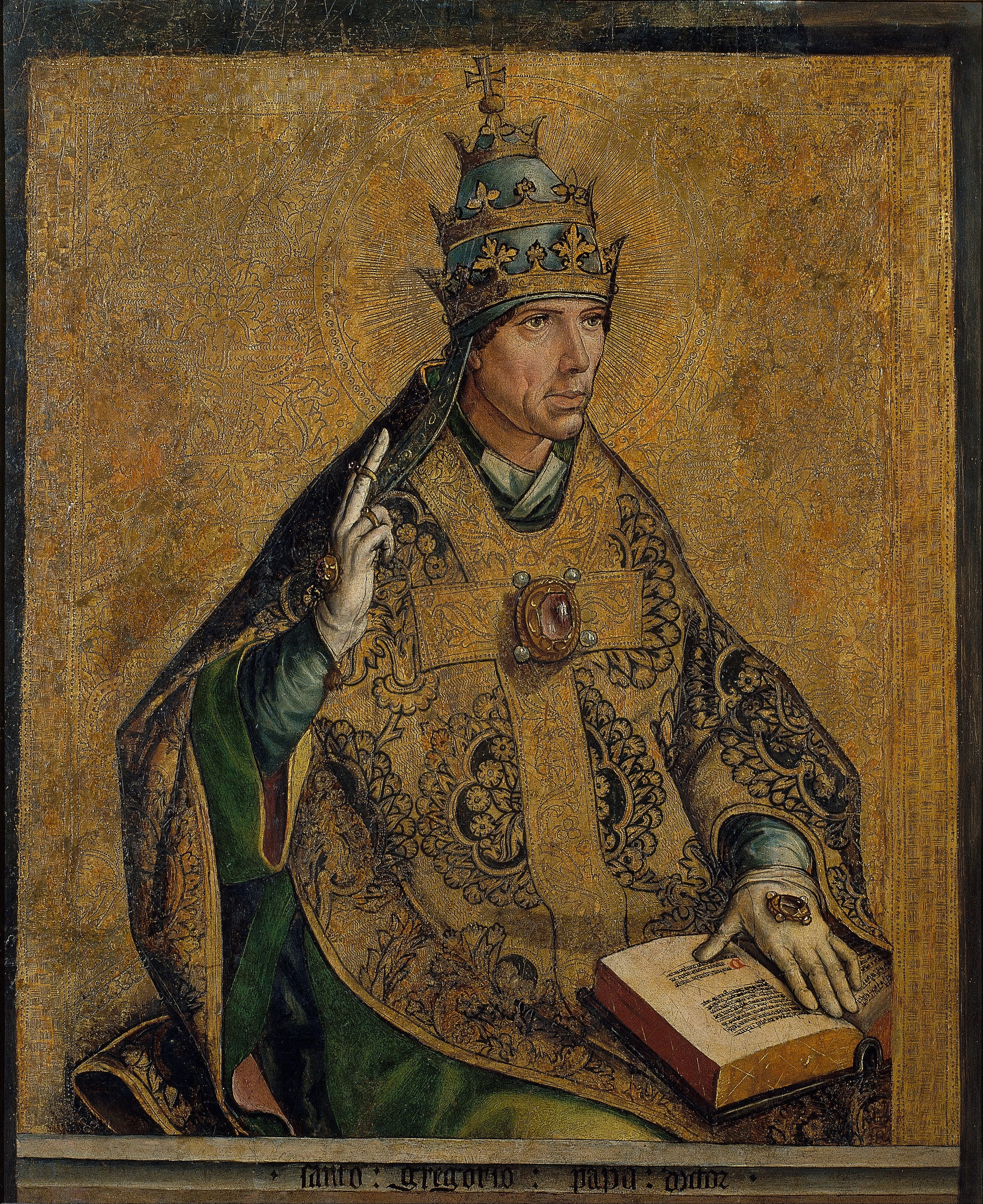 Saint Gregory the Pope, by Pedro Berruguete, unspecified, 1498