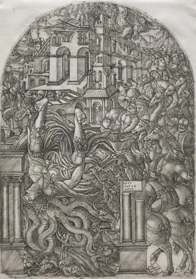 The Fall of Babylon, by Jean Duvet, 1555