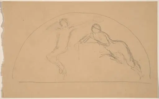 Study of Figures in a Lunette