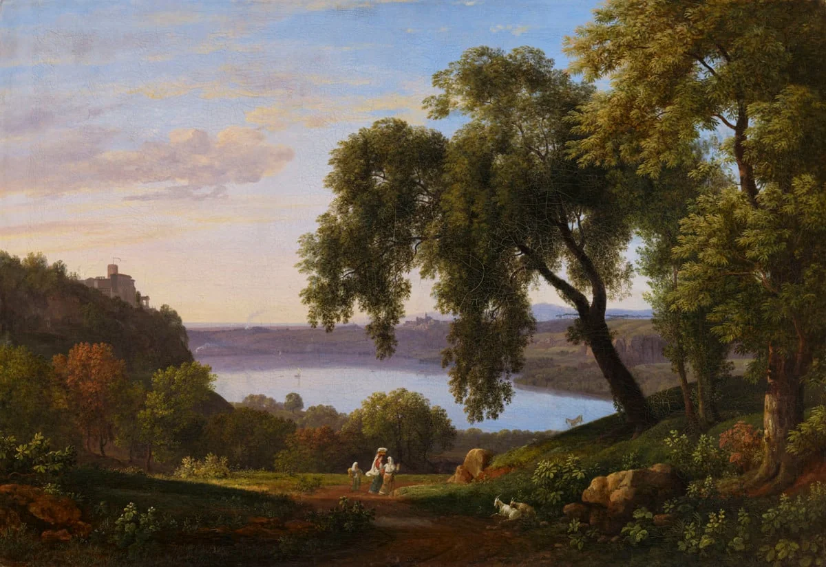 Lago di Nemi, by Nicolas-Didier Boguet, unspecified