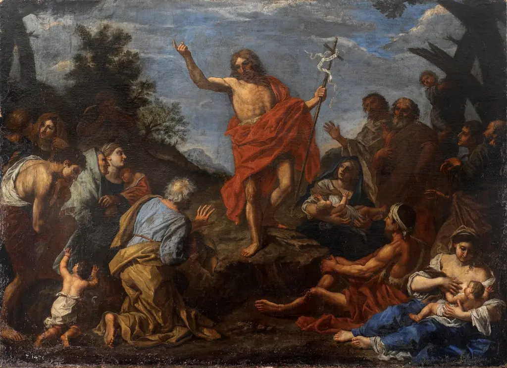 John the Baptist preeching