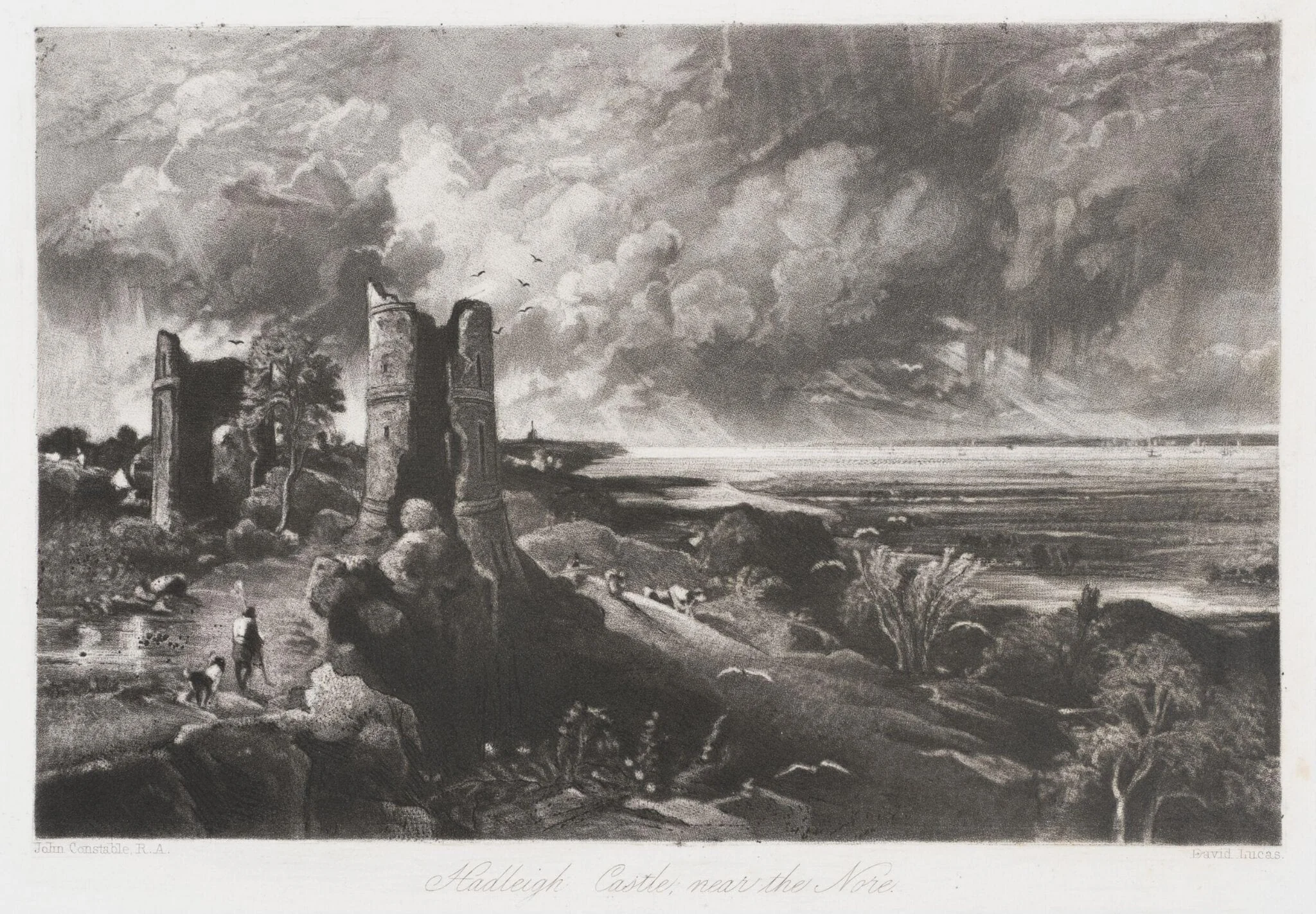 Hadleigh Castle, near the Nore, by John Constable, 1855