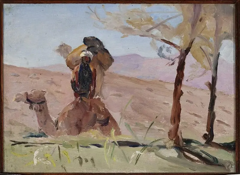 Desert. Resting in Mount Lebanon. From the journey to Palestine