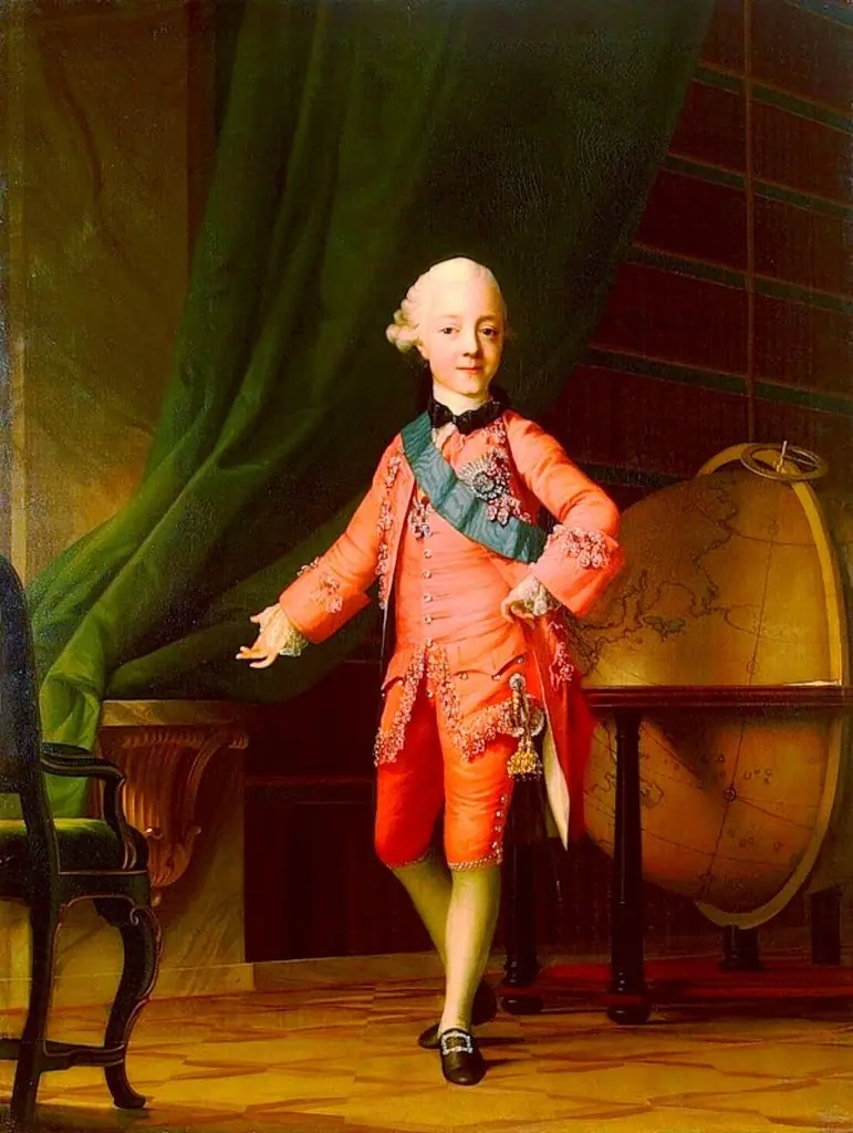Portrait of Grand Prince Paul Petrovich in the Classroom