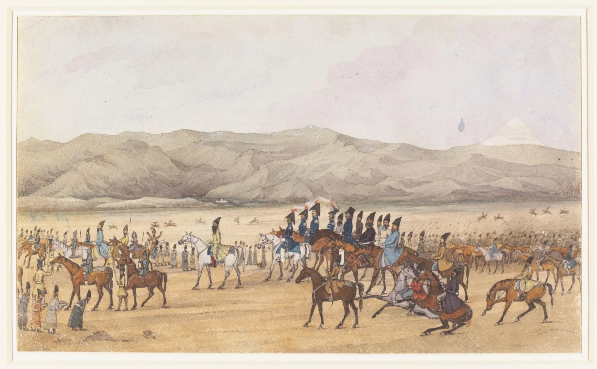 Istakball or public entry of H. R. H. Abbas Mirza at Tehran after the Campaign in Khorassan on the 15th. of June 1833