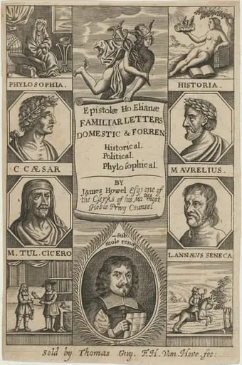 Title Page to Epistolae Hoephanae, by James Howel