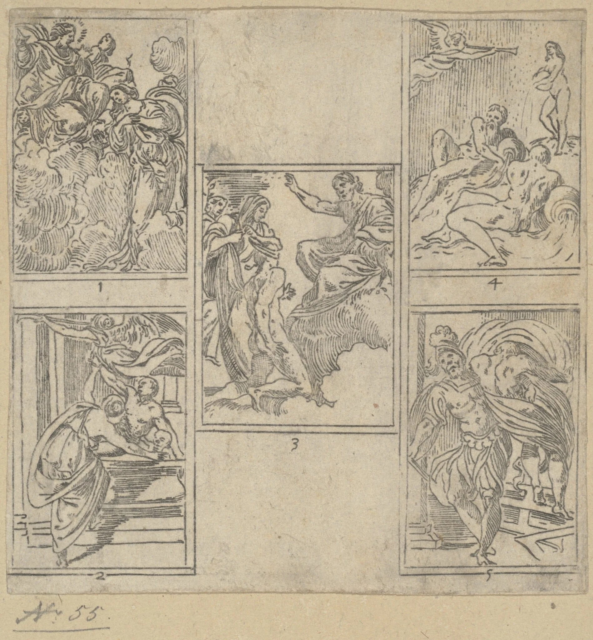 The Obsequies of  Agostino Carracci: Third Plate