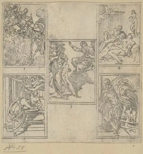 The Obsequies of  Agostino Carracci: Third Plate