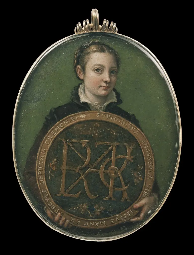 Miniature Self Portrait (Anguissola, Boston)
