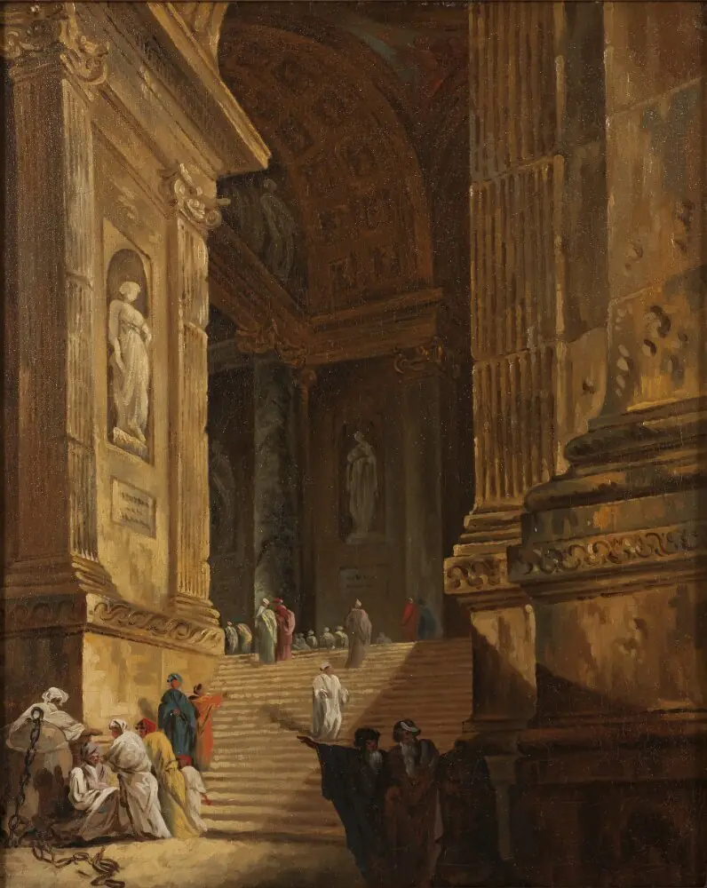 A Temple Staircase. Piece of Architecture