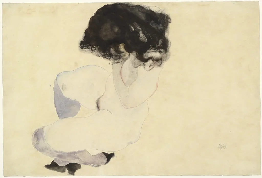 Untitled, by Egon Schiele, watercolor, 1912