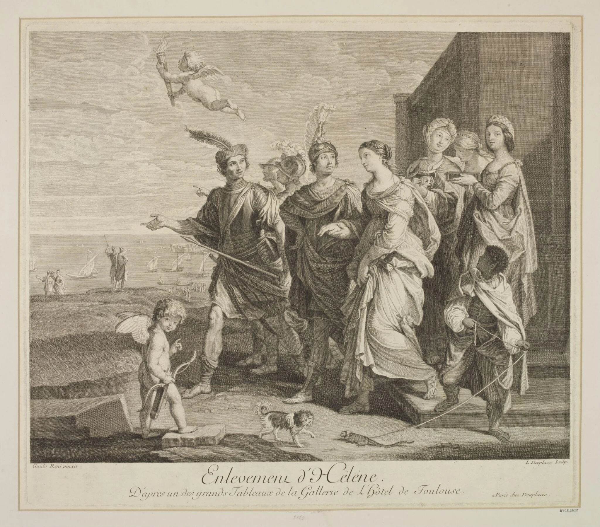 The Carrying Away of Helen, by Louis Desplaces, 1750