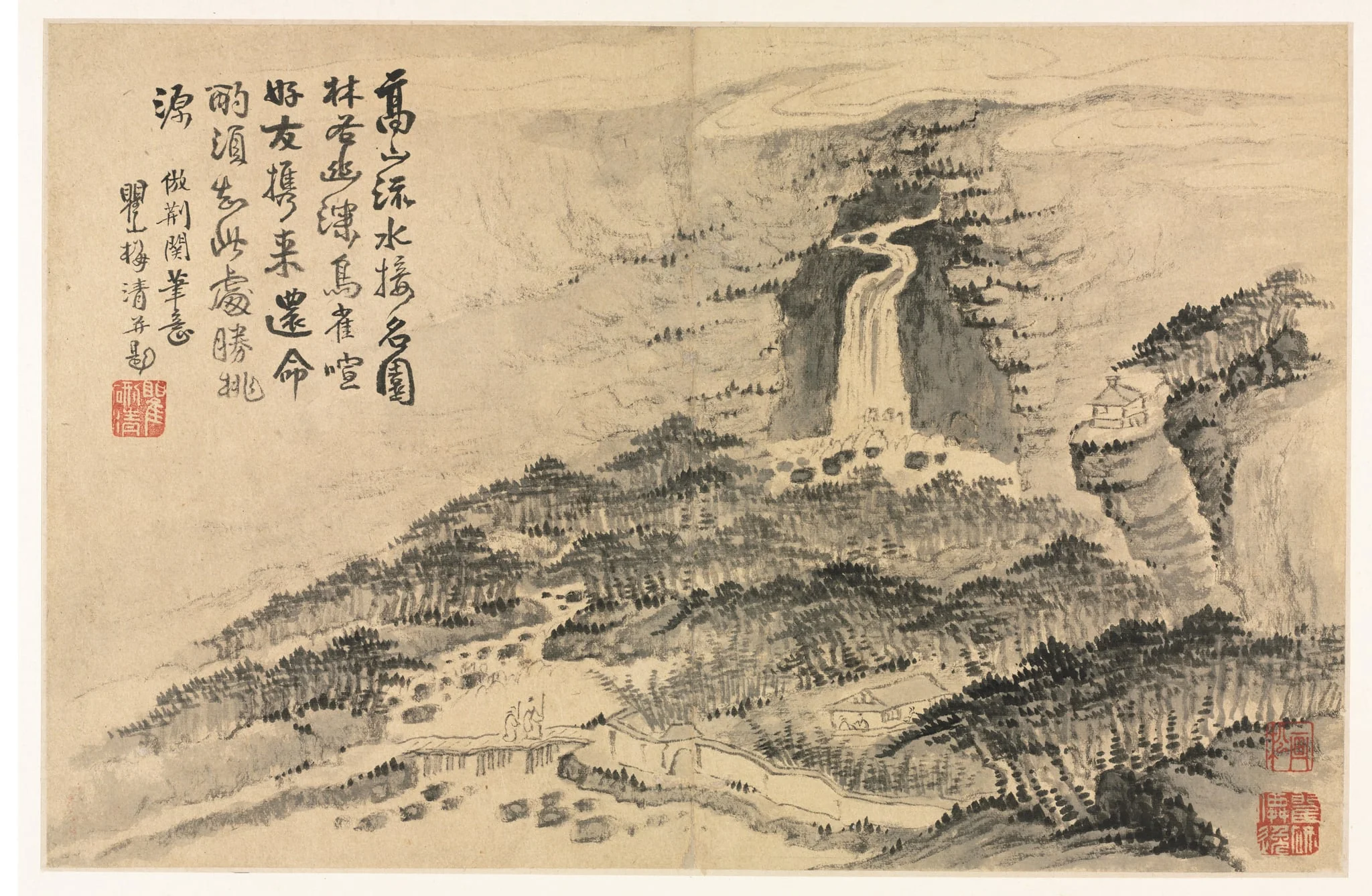 Landscapes after Various Styles of Old Masters, by Mei Qing, unspecified, 1690