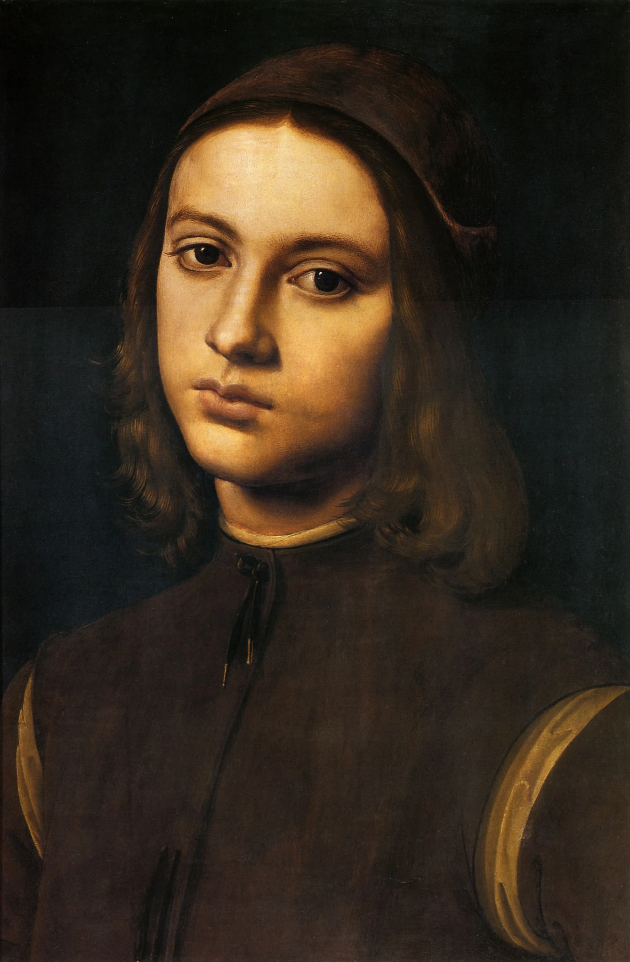 Portrait of a Young Man, by Pietro Perugino, oil, 1498