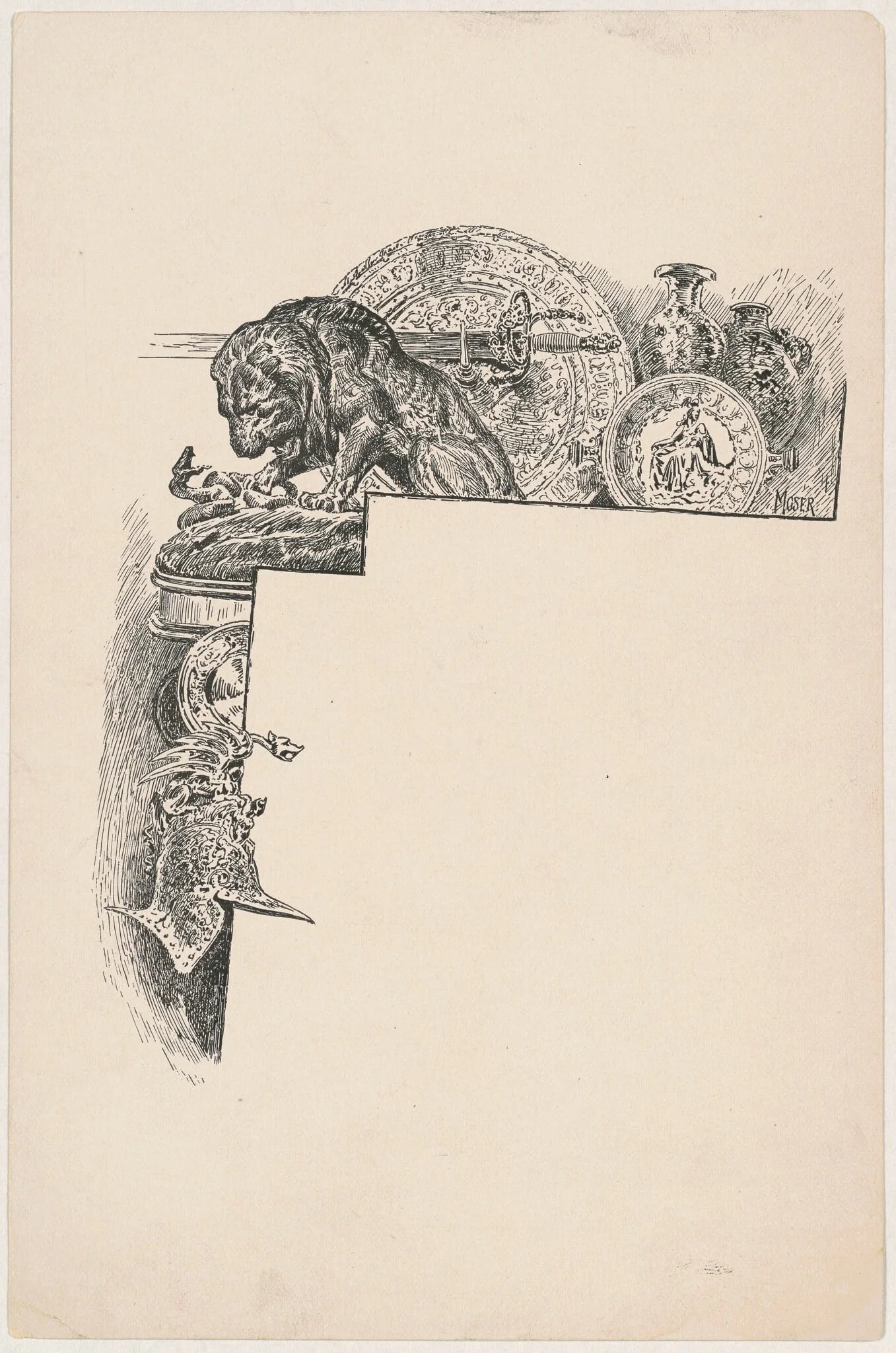 Bronzes, by James Henry Moser, ink, 1892