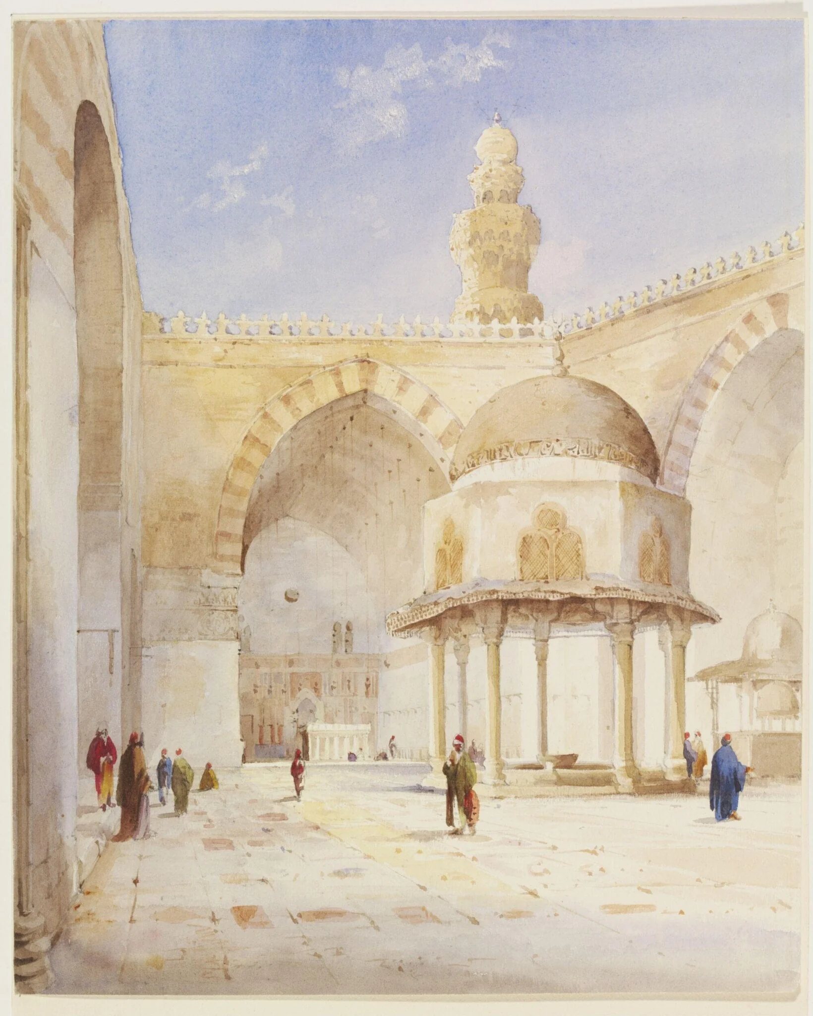 Interior of the Mosque of Sultan Hassan
